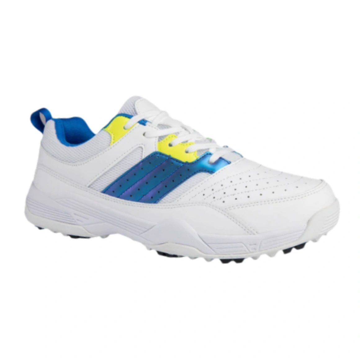 Men’s White Blue Athletic Sneakers