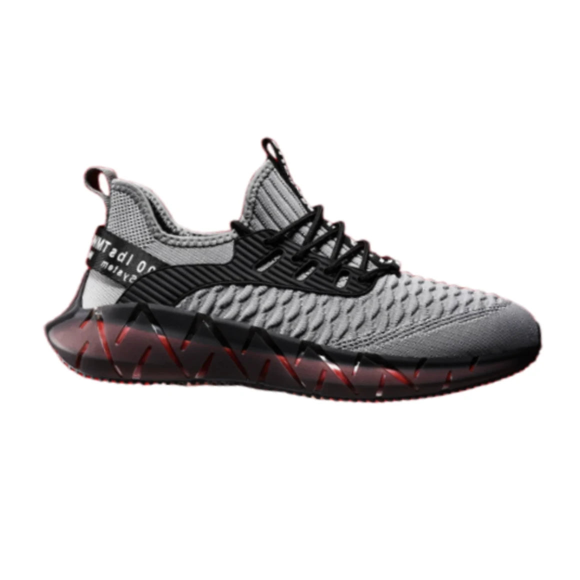 Men’s Grey Black Knit Sneakers