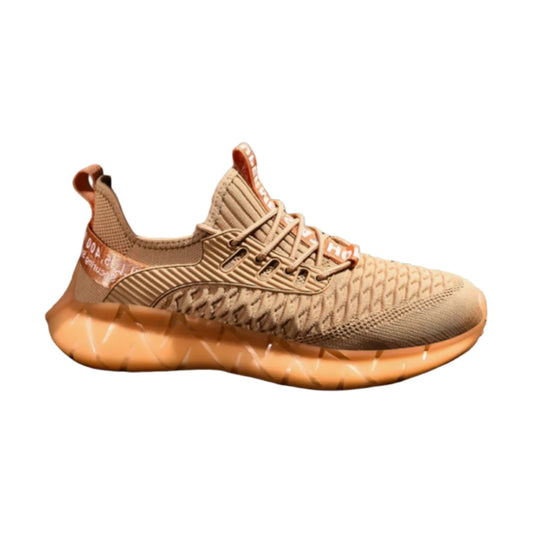 Men’s Khaki Caramel Knit Sneakers
