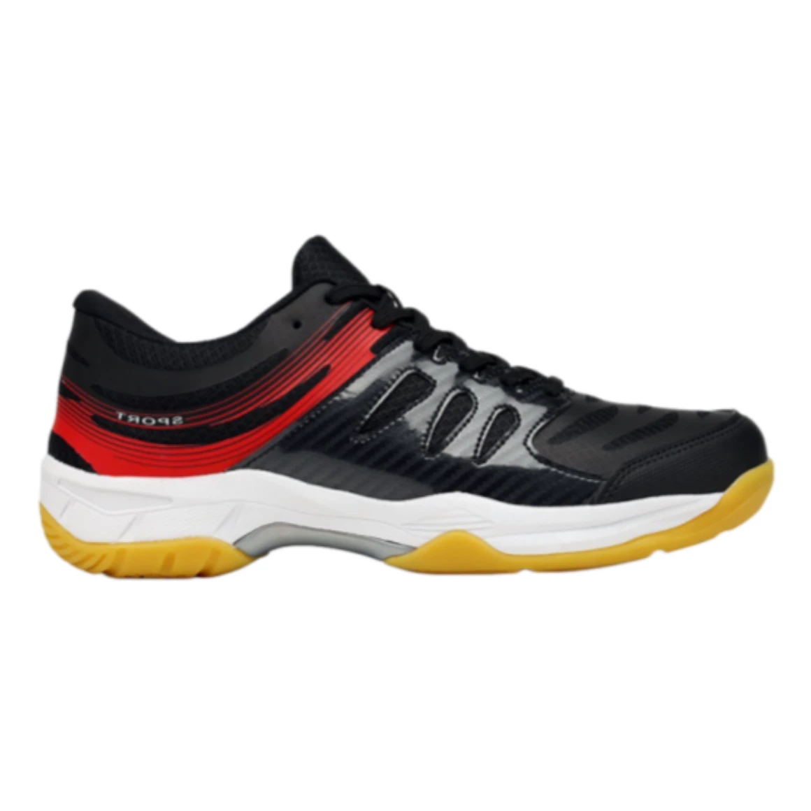 Men’s Black Red Court Sneakers